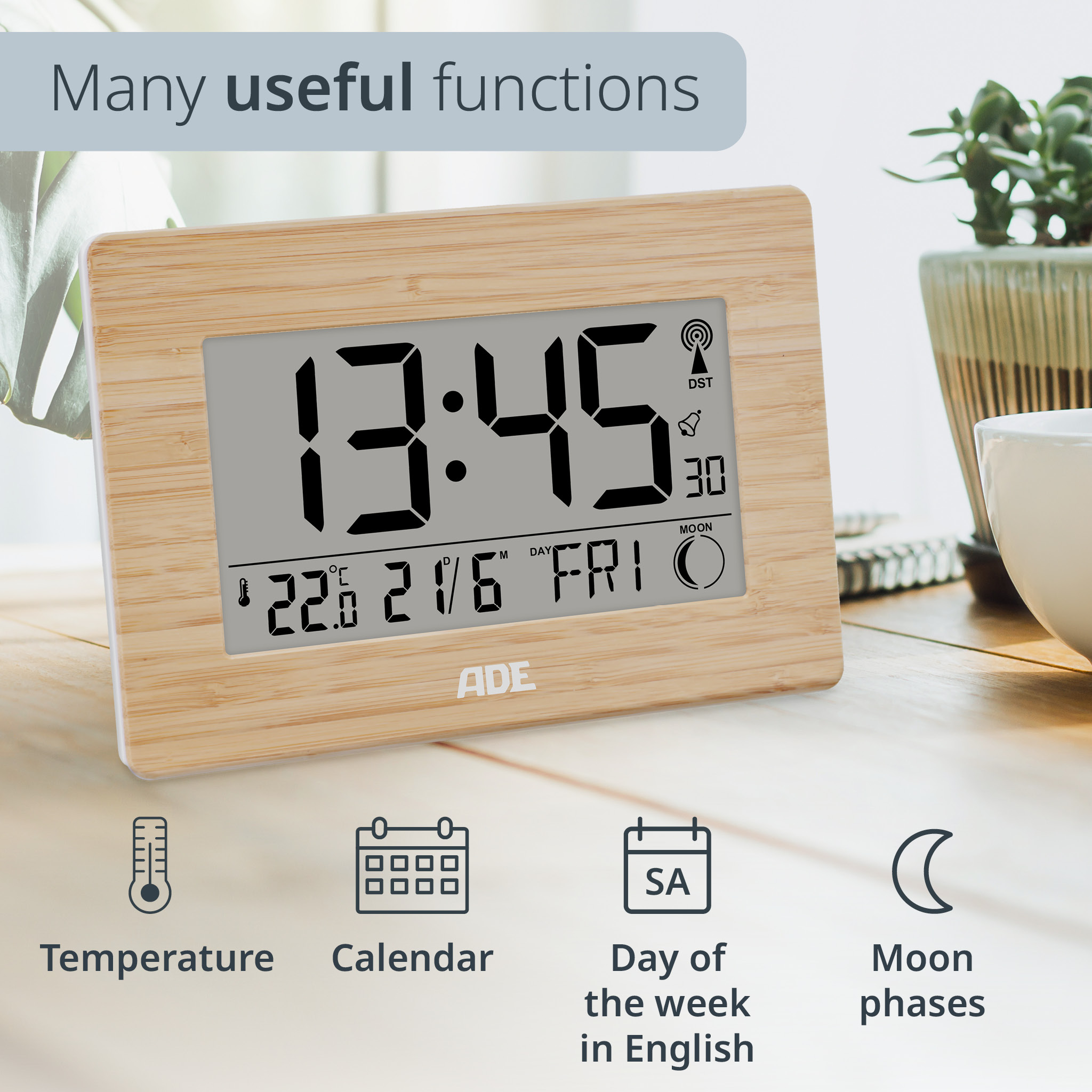 Radio-controlled clock | ADE CK1702