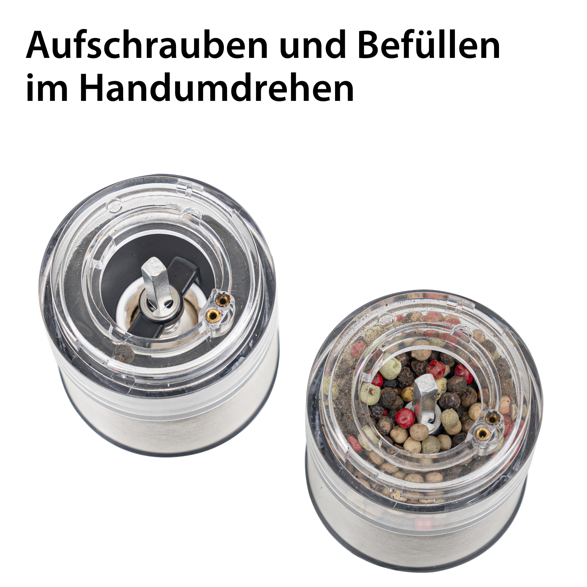 Elektrische Salz- und Pfeffermühle | ADE KG1900-1 - Aufschrauben und Befüllen