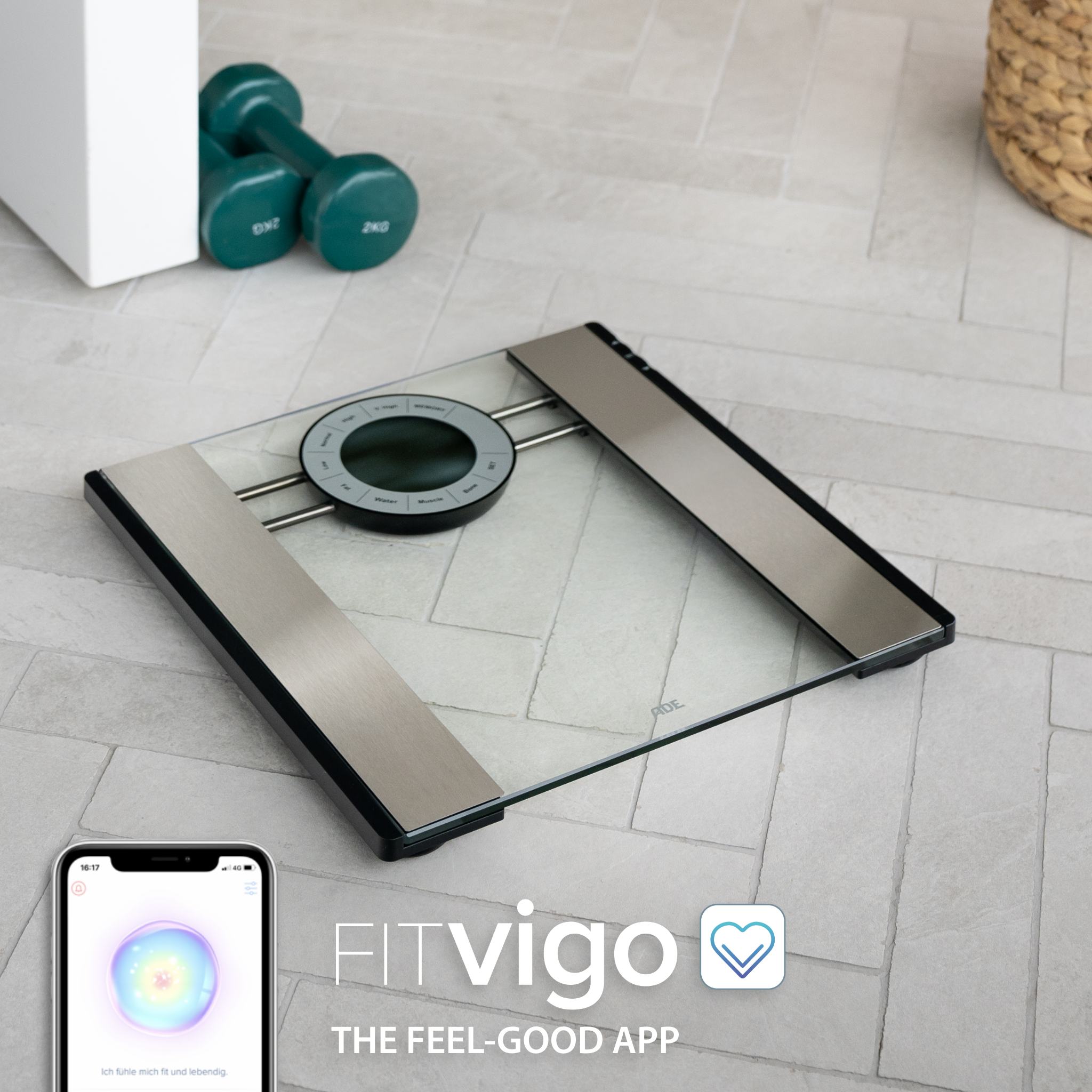 Smart Body Analyser Scale | ADE BA1601 FITvigo