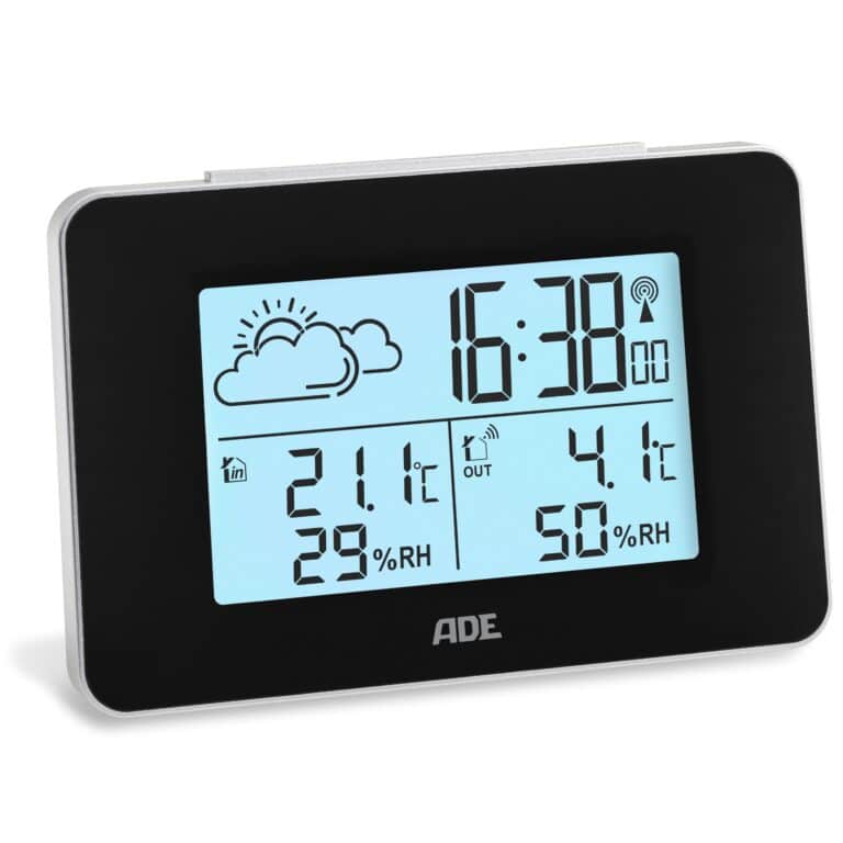 Wetterstation mit Funk-Außensensor | ADE WS2136-2 - frontal