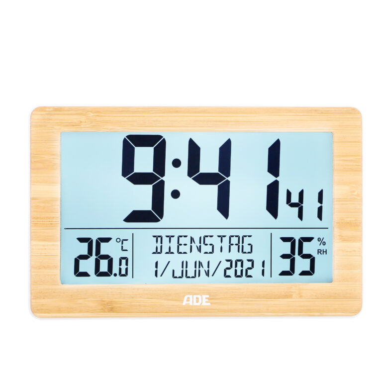 XL-Funkuhr mit Dual-Alarm und Thermo- / Hygrometer | ADE CK2113