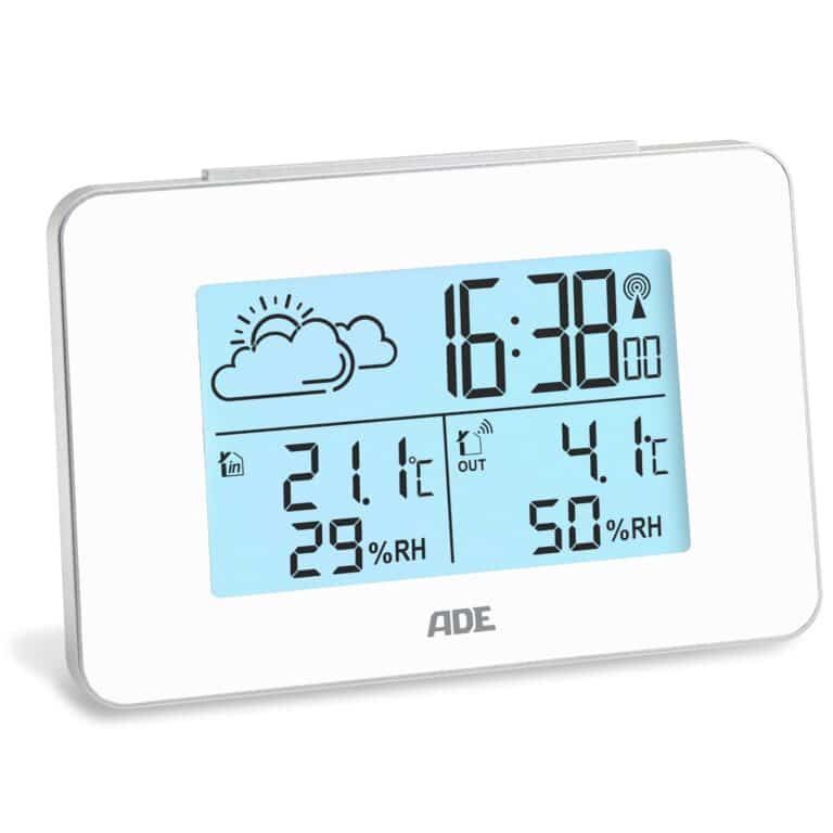 Wetterstation mit Funk-Außensensor | ADE WS2136-2 - diagonal