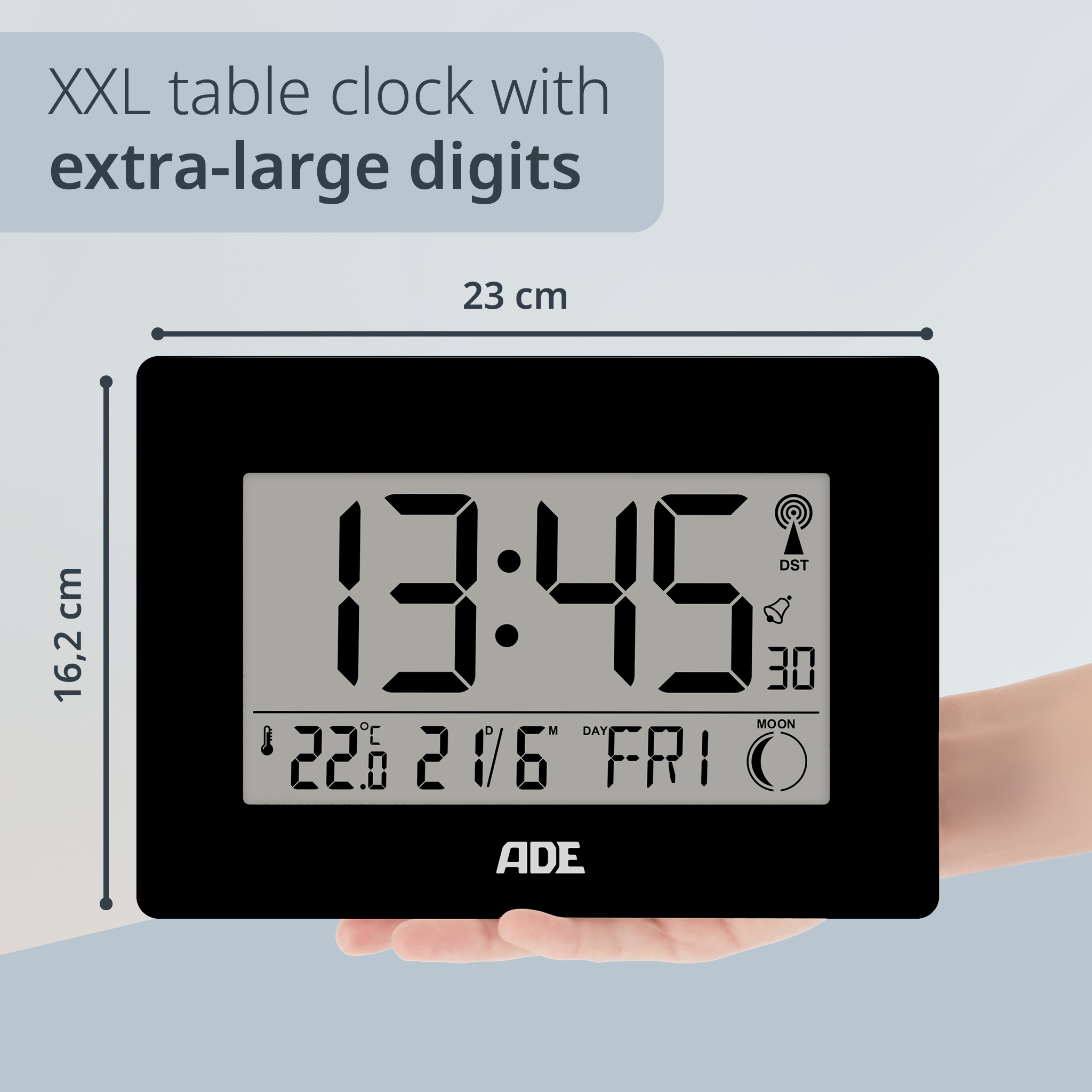 Radio-controlled clock | ADE CK2307-1