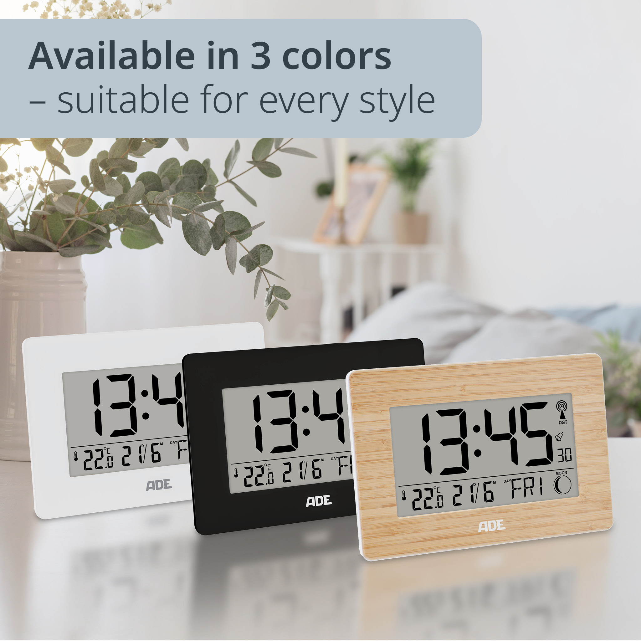 Radio-controlled clock | ADE CK2307-1