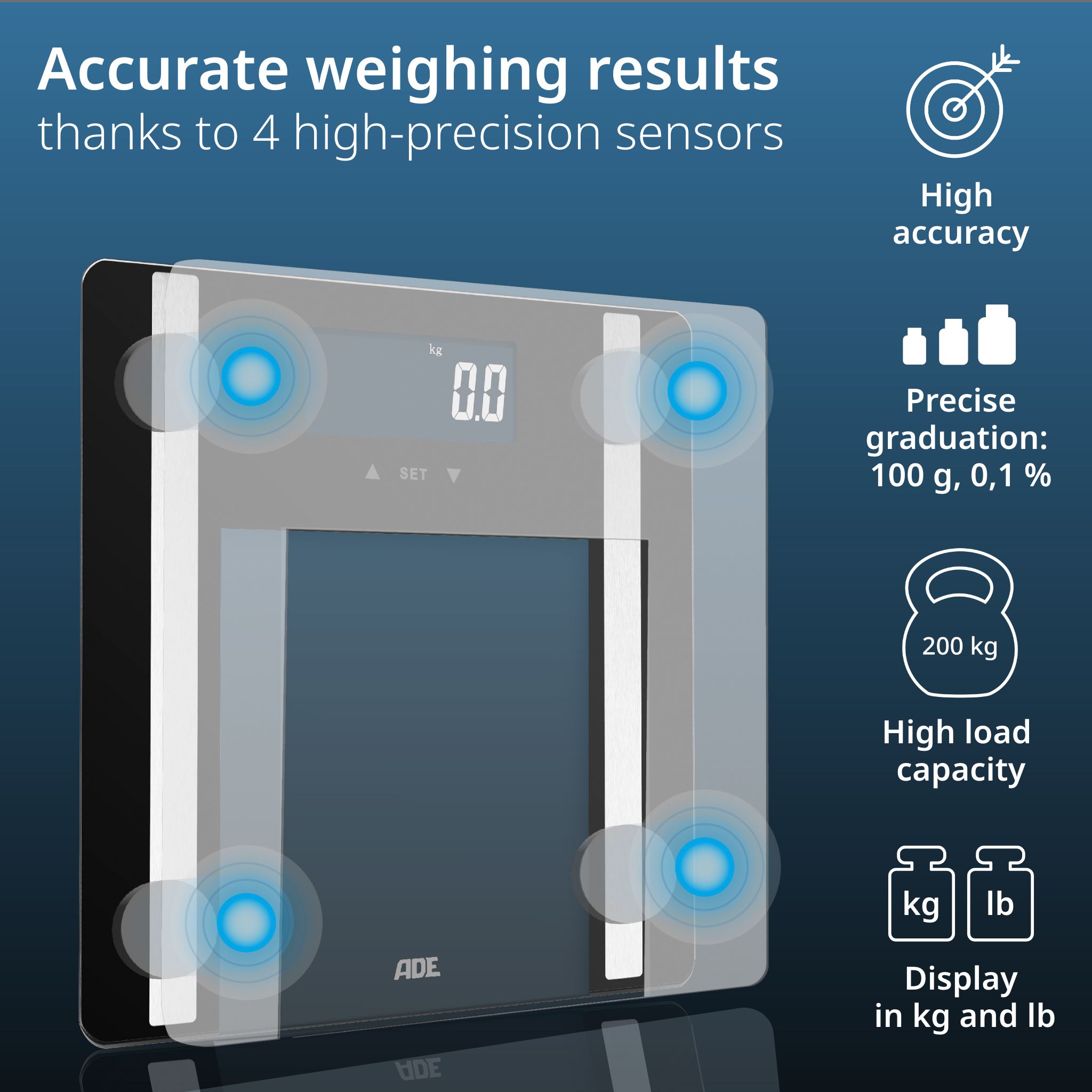 Body Analyser Scales | ADE BA2300-1 Ines